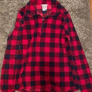 Buffalo plaid fleece